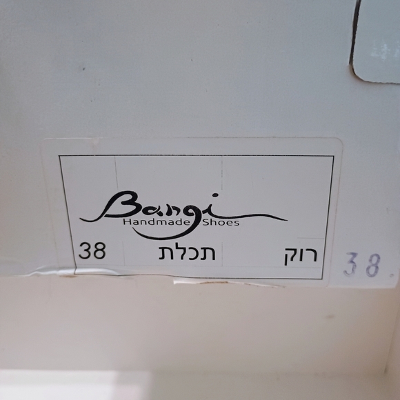 Bangi Handmade Leather Blue Black Lace Up Shoes Two-Tone Size 38 - Picture 5 of 5